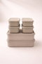 Hermia Juego de 6 Cajas de Almacenamiento Gris BU0055
